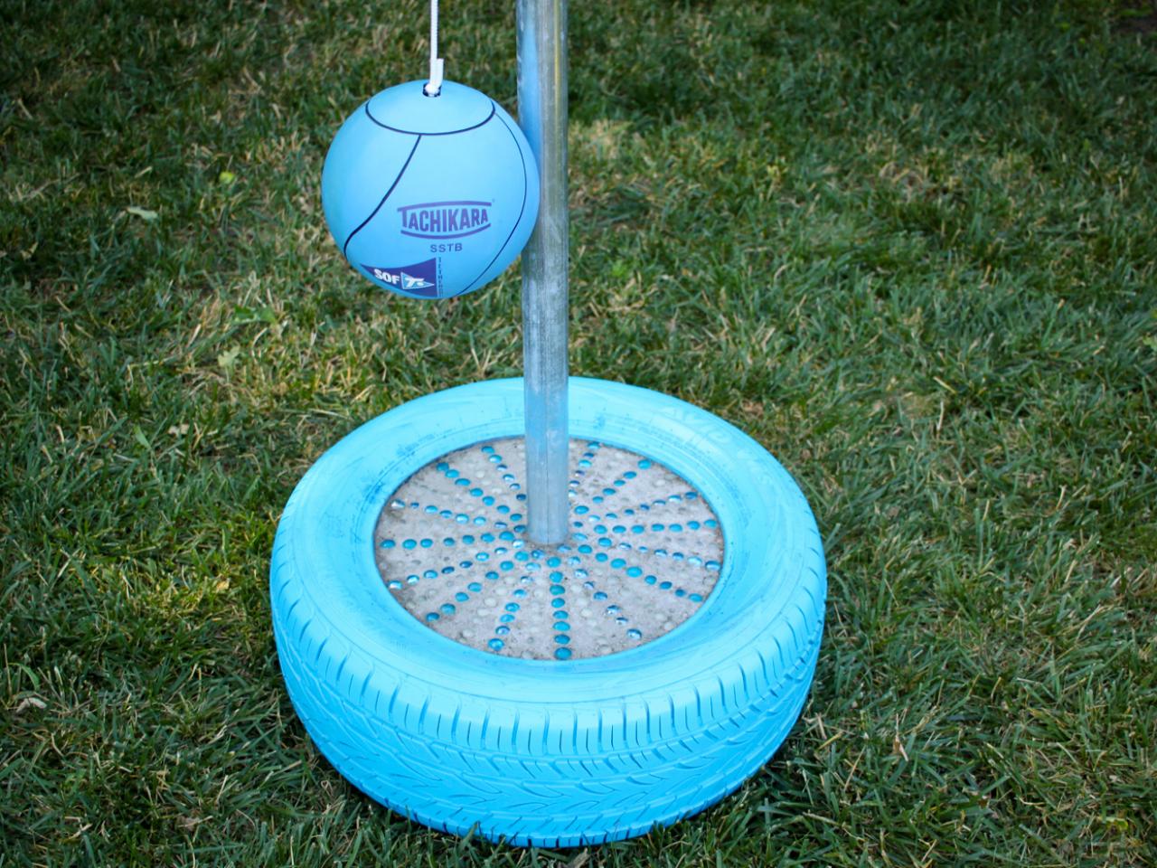 How to Make a Backyard Tetherball Game DIY